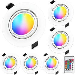 KYOTECH 6x LED vgradna RGB+3000K svetilka 5W 68–80mm Cene