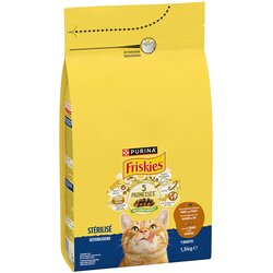 Purina Friskies Sterilized Cat s puretinom, piletinom i povrćem – 1,5 kg Cene