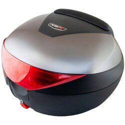 Moto kofer zadnji MVX 38 l, crno-sivi, sa reflektorom i naslonom Cene