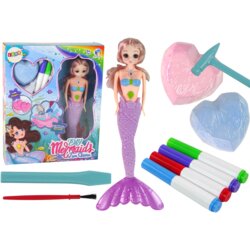 DIY Mermaid Purple Treasures Excavation Kit Cene
