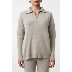 Trendyol Stone Polo Collar Soft Texture Knitwear Bottom-Top Set Cijene