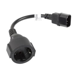 Lanberg CA-C14E-10CC-0018-BK power cable Black C14 coupler Cene