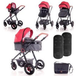 Baby kolica Alexa set crveno – crna 1002129 2069 Cene