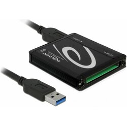 Delock 91686 card reader USB 3.2 Gen 1 (3.1 Gen 1) Black Cene