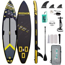 FUNWATER Sup set black sea 350x84x15 Cene