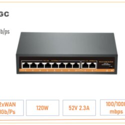 POE Switch Longse 8-port + 2 x 100/1000mbps UP Link port Cene
