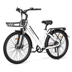 E.Bycco Električno kolo za odrasle V1 – 36V 15,6Ah odstranljiva baterija, 28" za mesto, belo, (5000249664) Cene