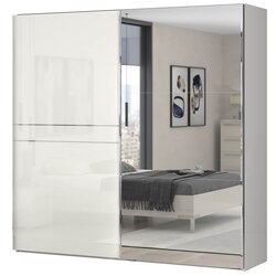 Jela GARDEROBNI ORMAR PIANO SA KLIZNIM VRATIMA I OGLEDALOM 230 cm (VIE BOJA)-Be Cijene