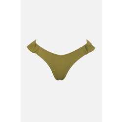 Trendyol Green Frill Detailed V Cut Bikini Bottoms Cene