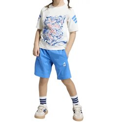 Adidas Set majica i šorts Lk Mrvl Av Tset Owhite/Rayblu Cene
