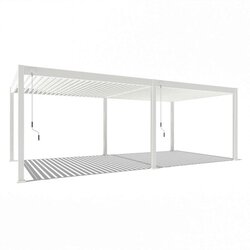 Gardenson Pergola Superior, Bela, 3,6x7,2m Cene