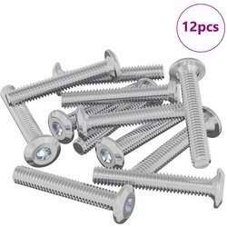 vidaXL Vijak za zaklep glave 12 pcs srebrna M6 x 35 mm Jeklo, (5000163921) Cene