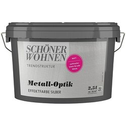 SCHÖNER WOHNEN-Farbe Trendstruktur Barvni dekorativni omet (Srebrne barve, Mat, 2,5 l) Cene