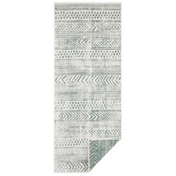 NORTHRUGS Zeleno-krem zunanja preproga Biri, 80 x 350 cm Cene