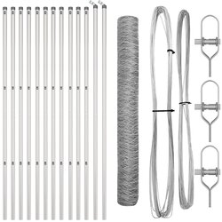 vidaXL Set za Ograde Set od 2 Galvanizirani čelik 25 x 1.2 m Izdržljiv Cijene
