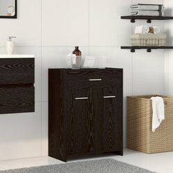 vidaXL kupaonski ormar Crni hrast Konstruirano drvo 60 x 33 x 80 cm Cijene