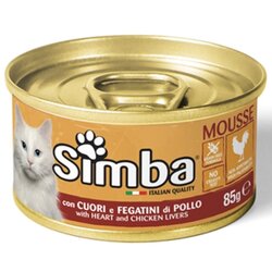 Simba pašteta za mačke - pileća srca i džigerica 85g Cene
