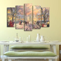 Wallity Set slika 5PATNOEL-4, 105x70 cm, 5 komada Cene