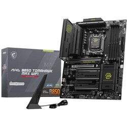MSI MAG B850 Tomahawk Max WiFi 7E62-002R Formfaktor: ATX, PCIe: 5.0 Chipsatz: B850, Sockel: AMD AM5 Cene