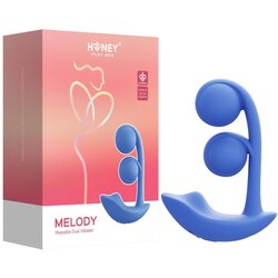 Honey Play Box Melody - pameten, kroglični 2v1 vibrator (moder) Cene