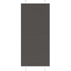 vidaXL plisirana žaluzija črna 85x200 cm širina tkanine 84,4 cm Cene