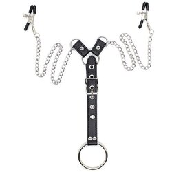 Ohmama Fetish Nipple Clamps Cock Ring Set Cene