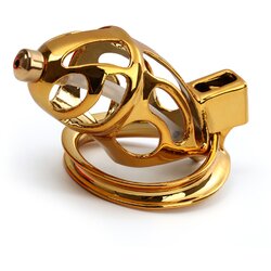 Sevanda Gold Urethral Chastity Cock Cage Cene
