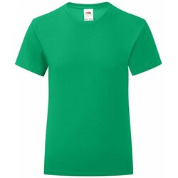 Fruit Of The Loom Iconic Girls' Green T-shirt Cene