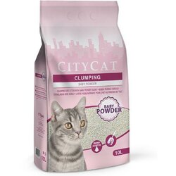 Citycat grudvajući posip za mačke sa mirisom bebi pudera 10l Cene