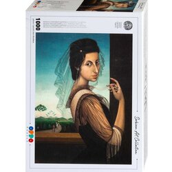 Serbian Art collection puzzle milena p. barili - autoportret sa velom - 1000 delova Cene