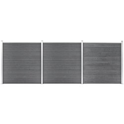 vidaXL vrtna ograda WPC 526 x 186 cm siva Cijene