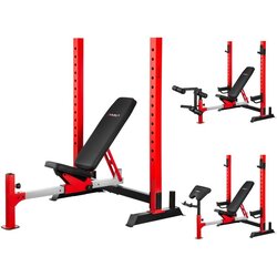 HMS-ds Poluprofesionalna fitness klupa arm curl + leg extension + bench press Cene