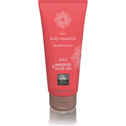 Shiatsu masažni gel in lubrikant Strawberry, 200 ml Cene