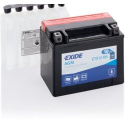 Akumulator EXIDE Bike AGM 12V 10Ah 150A (ETX12-BS) Cijene
