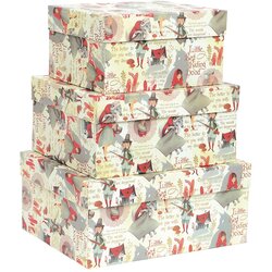 Kartos Poklon kutije u setu 3 kom 23x28 cm Little Red Riding Hood – Cene