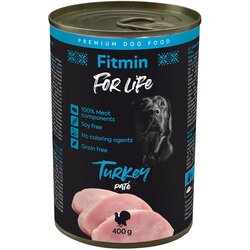 Fitmin Varčno pakiranje Dog For Life 12 x 400 g - Puran Cene