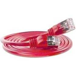 Slim Wirewin PKW-LIGHT-STP-K6 1.0 RT RJ45 omrežni kabel\, Patch kabel cat 6 U/FTP 1.00 m rdeča 1 kos, (20418280) Cene