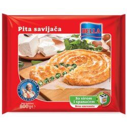 Bella pita savijača sa sirom i spanaćem 800g Cene