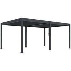 Pergole Bioklimatska pergola INTRO DUO 6X4 m, aluminij – samostoječa, dvo-conska Cene