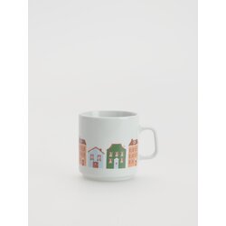 Reserved - Porcelanasta skodelica z vzorcem - Večbarvno Cene
