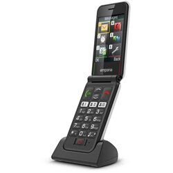 Emporia SIMPLICITYglam senior preklopni telefon ip54, stanica za punjenje, sos ključ, zaštićeno od prskanja vode bijela Cene