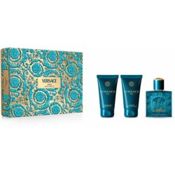 Versace Eros Poklon Set za Muškarce (EDT 50ml + Gel za Tuširanje 50ml + Balzam nakon Brijanja 50ml) Cijene