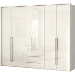 Jela Jagodina jela plakar P62A/PN - kolekcija piano - bež lak/bež lak - 277x226x60 cm Cene