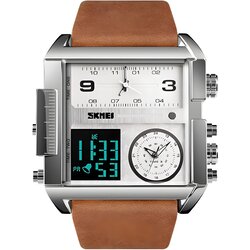 Skmei Sat HE-23781 - Smeđa / Srebrna Cene