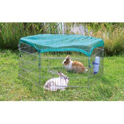 Trixie 408461 Outdoor Animal Pen with Protective Net 63x60 cm Silver 6253, (20989189) Cene