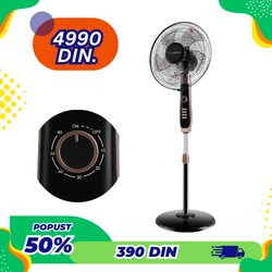  lexical LSF‐7015-2 - stojeći ventilator 16", 60W, podesiva visina Cene