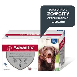 Advantix Elanco ampula za pse od >25, 1 komad Cene