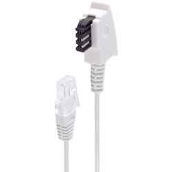 Shiverpeaks basic-s telefonski priključni kabel tae-f vtič na vtič RJ45\, usmerjevalni kabel dsl vdsl\, bel\, 10 m dsl priključni kabel [1x moški konektor tae-f - 1x RJ45 vtič 8p, (20411145) Cene