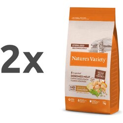 Nature’s Variety Nature's Variety No Grain Cat Sterilized Adult - piščanec 2 x 7 kg Cene