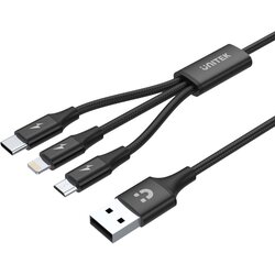 Unitek USB KABEL 3V1 POLNILNI (C,LIGHTNING,MUSB), (21396080) Cene